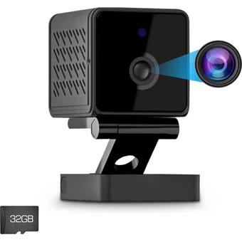Mini Cámara Espía VQ9 App Tuya Smart. Alexa y Google Negra